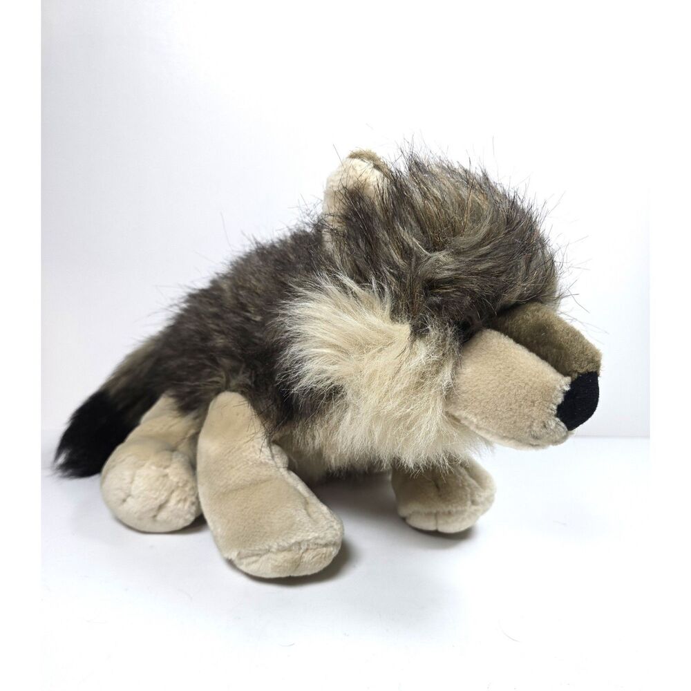 Wild Republic Timber Wolf Plush Toy Stuffed Animal 11" Forest Dog